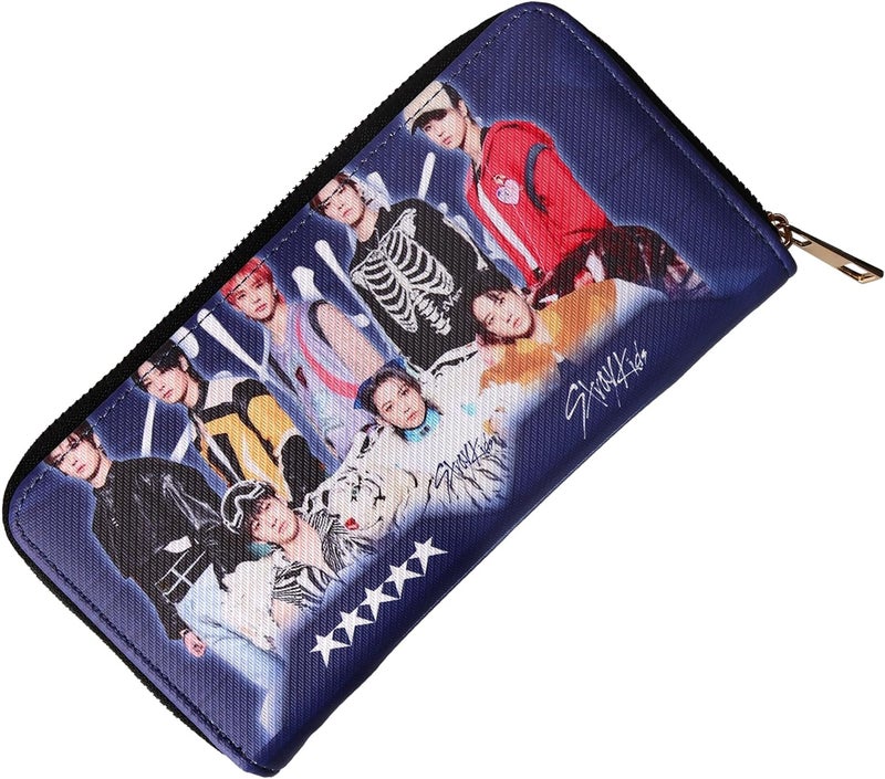 WGEEEY Kpop Stray Kids Merchandise Leather Long Wallets for Fans Gifts - Image 1